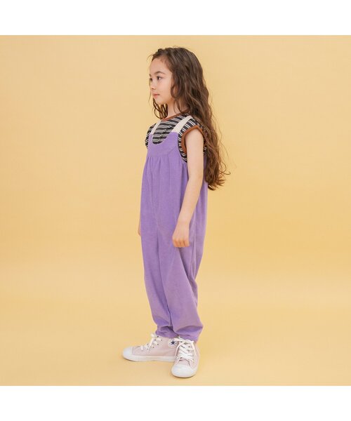 BREEZE（ブリーズ）の「【WEB限定】パイルオールインワン（つなぎ/オールインワン・キッズ・グリーン/オレンジ/パープル・80/90/100/110/120/130）」の11枚目の写真