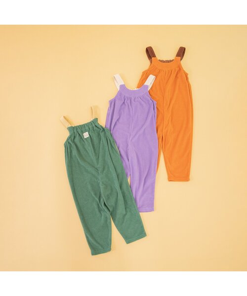 BREEZE（ブリーズ）の「【WEB限定】パイルオールインワン（つなぎ/オールインワン・キッズ・グリーン/オレンジ/パープル・80/90/100/110/120/130）」の15枚目の写真