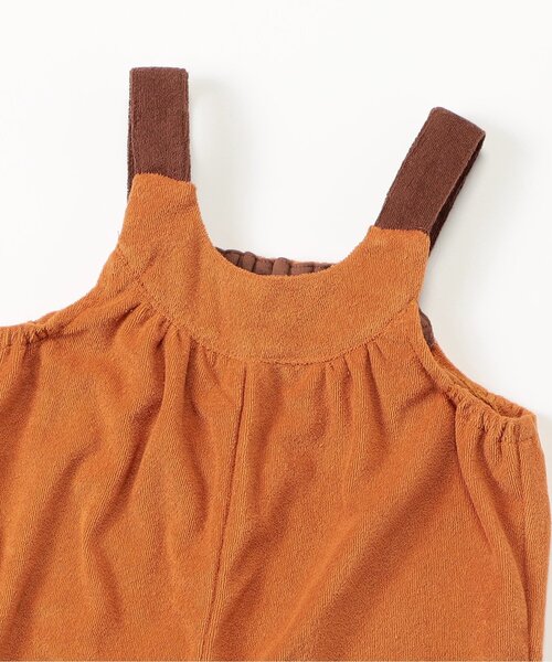 BREEZE（ブリーズ）の「【WEB限定】パイルオールインワン（つなぎ/オールインワン・キッズ・グリーン/オレンジ/パープル・80/90/100/110/120/130）」の5枚目の写真