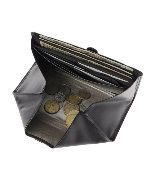 HIROKO HAYASHI(ヒロコハヤシ)の「LEO NECESSARIO(レオ ネチェサリオ)長財布ミニ(財布・レディース・ブラック系4・00)」の3枚目の写真