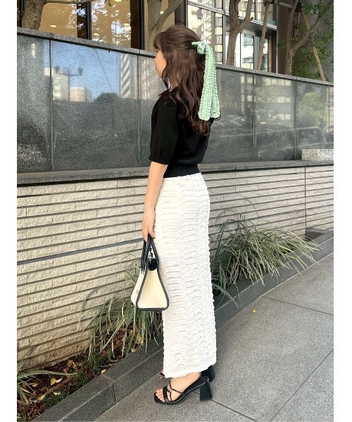 LILY BROWN(リリーブラウン)フリルカットロングスカート LILY BROWN（リリーブラウン）の「フリルカットロングスカート