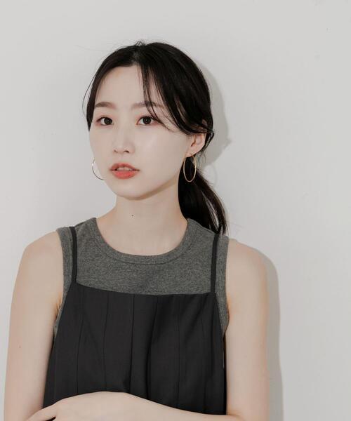 SMELLY（スメリー）の「ステンレスフープピアス 40mm（ピアス（両耳用）・レディース・ゴールド・-）」の5枚目の写真