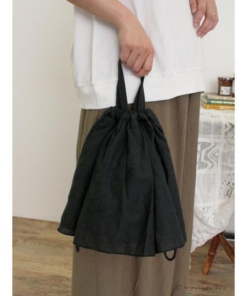 Samansa Mos2（サマンサ モスモス）の「【miyuki matsuo×Samansa Mos2】刺繍バッグ（ハンドバッグ・レディース・ブラック/オフホワイト・F）」の3枚目の写真