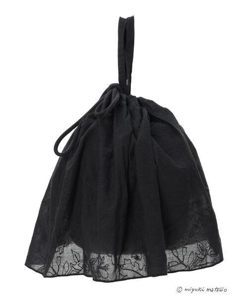 Samansa Mos2（サマンサ モスモス）の「【miyuki matsuo×Samansa Mos2】刺繍バッグ（ハンドバッグ・レディース・ブラック/オフホワイト・F）」の15枚目の写真