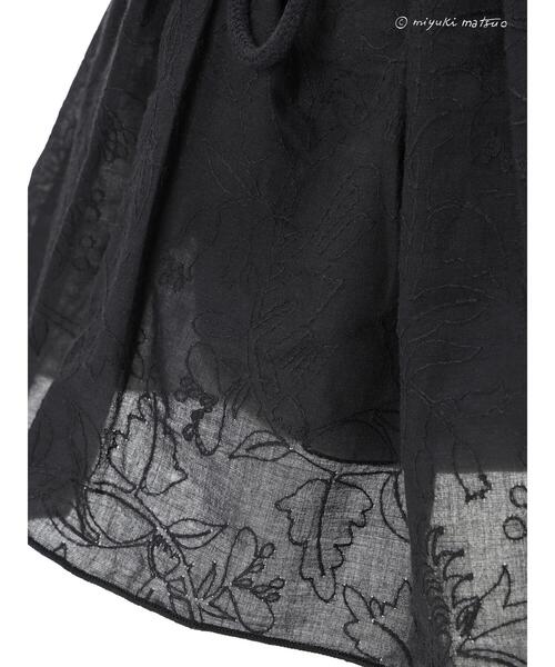 Samansa Mos2（サマンサ モスモス）の「【miyuki matsuo×Samansa Mos2】刺繍バッグ（ハンドバッグ・レディース・ブラック/オフホワイト・F）」の18枚目の写真