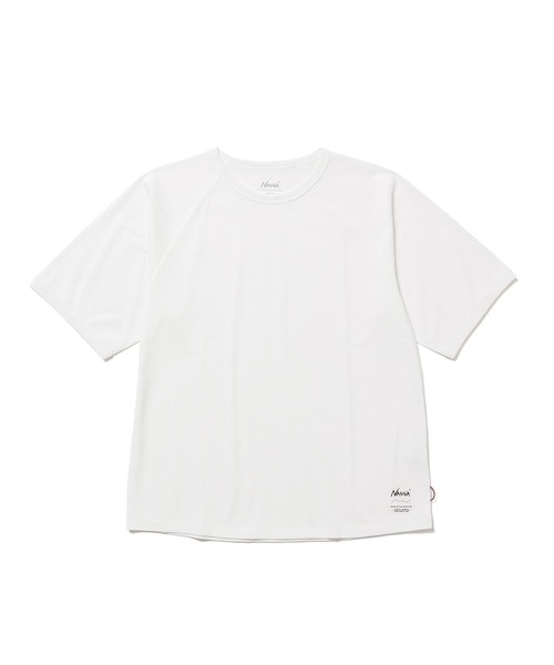 NANGA(ナンガ)の「DRY MIX RAGLAN SLEEVE TEE/ドライミックスラグランスリーブティー(Tシャツ/カットソー・メンズ・ブラック/ターコイズブルー/ホワイト/グリーン・S/M/L/XL)」の5枚目の写真