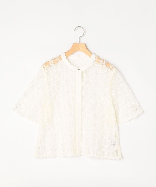 MICO COULIER(ミコクリエ)の「スパンコールチュールブラウス(シャツ/ブラウス・レディース・ブラック/オフホワイト・38)」の11枚目の写真