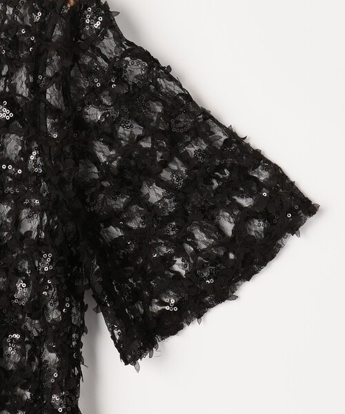 MICO COULIER(ミコクリエ)の「スパンコールチュールブラウス(シャツ/ブラウス・レディース・ブラック/オフホワイト・38)」の22枚目の写真