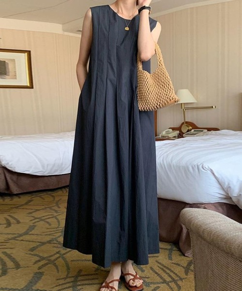 最終お値下げ✴︎BURBERRY BLUELABEL✴︎切替ノースリーブワンピース BURBERRY BLUE LABEL（バーバリーブルーレーベル） ワンピース Bランク