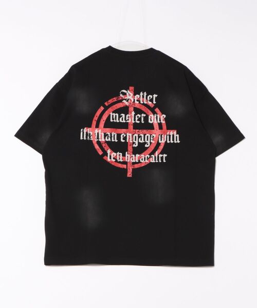 Figments（フィグメンツ）の「クロスビッグＴ（Tシャツ/カットソー・レディース・ブラック/ホワイト・FREE）」の8枚目の写真