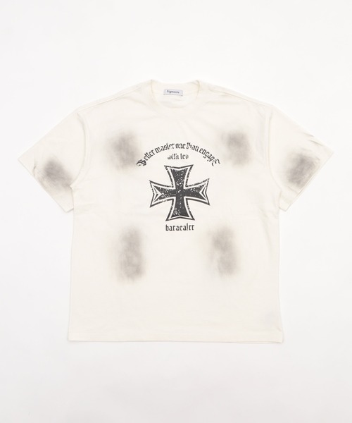 Figments（フィグメンツ）の「クロスビッグＴ（Tシャツ/カットソー・レディース・ブラック/ホワイト・FREE）」の22枚目の写真