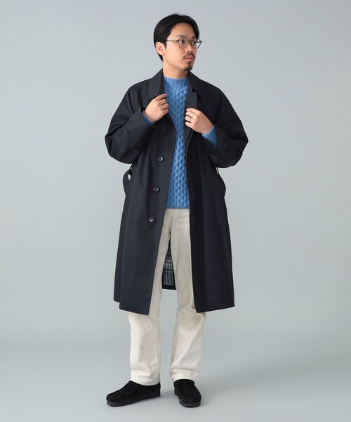 BEAMS F（ビームスエフ）の「シングル ベルテッドバルカラーコート（その他アウター・メンズ・ベージュ/ネイビー・40/38/42/36）」の20枚目の写真