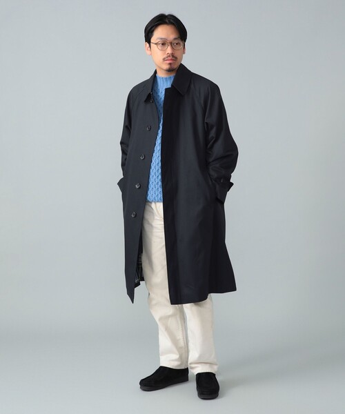 BEAMS F（ビームスエフ）の「シングル ベルテッドバルカラーコート（その他アウター・メンズ・ベージュ/ネイビー・40/38/42/36）」の18枚目の写真