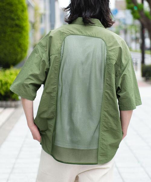 ARMY TWILL(アーミーツイル)の「ARMY TWILL Nylon OX Mesh H/S Shirts(シャツ/ブラウス・メンズ・ブラック/カーキ/ホワイト・SMALL/MEDIUM)」の3枚目の写真