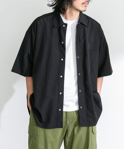 ARMY TWILL(アーミーツイル)の「ARMY TWILL Nylon OX Mesh H/S Shirts(シャツ/ブラウス・メンズ・ブラック/カーキ/ホワイト・SMALL/MEDIUM)」の2枚目の写真