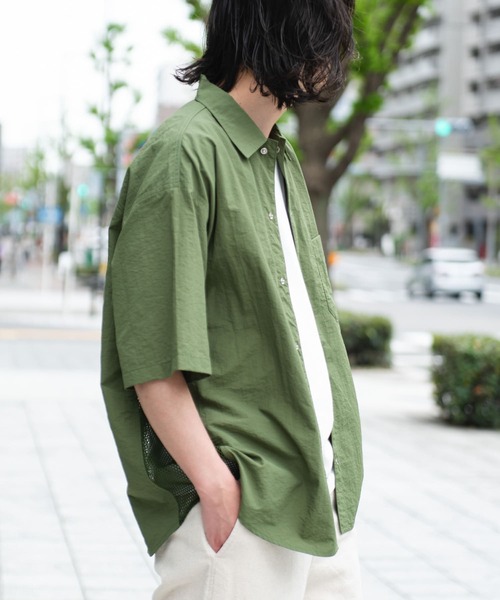 ARMY TWILL（アーミーツイル）の「ARMY TWILL　Nylon OX Mesh H/S Shirts（シャツ/ブラウス・メンズ・ブラック/カーキ/ホワイト・SMALL/MEDIUM）」の14枚目の写真