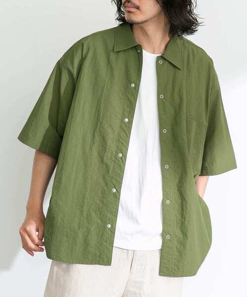 BEAMS 別注 ARMY TWILL アーミーツイル コミック柄 半袖シャツ ARMY TWILL アーミーツイル メンズ サマーシャツ 半袖シャツ