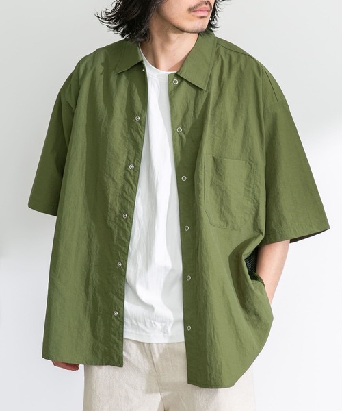 ARMY TWILL（アーミーツイル）の「ARMY TWILL　Nylon OX Mesh H/S Shirts（シャツ/ブラウス・メンズ・ブラック/カーキ/ホワイト・SMALL/MEDIUM）」の16枚目の写真