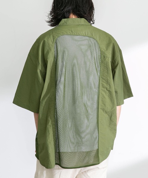 ARMY TWILL Nylon OX Mesh H/S Shirts 新品　B ARMY TWILL アーミーツイル シャツ COTTON LINEN SLAB H/S BIG