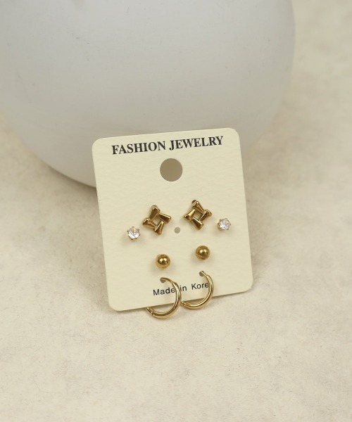 CEMONEMO(セモネモ)の「【金属アレルギー対応】 マルチ ピアス 4セット / ステンレス(ピアス(両耳用)・レディース・その他1/その他2/その他3/その他5/その他4/その他6・FREE)」の12枚目の写真