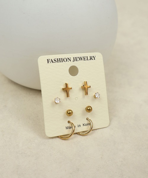 CEMONEMO(セモネモ)の「【金属アレルギー対応】 マルチ ピアス 4セット / ステンレス(ピアス(両耳用)・レディース・その他1/その他2/その他3/その他5/その他4/その他6・FREE)」の9枚目の写真
