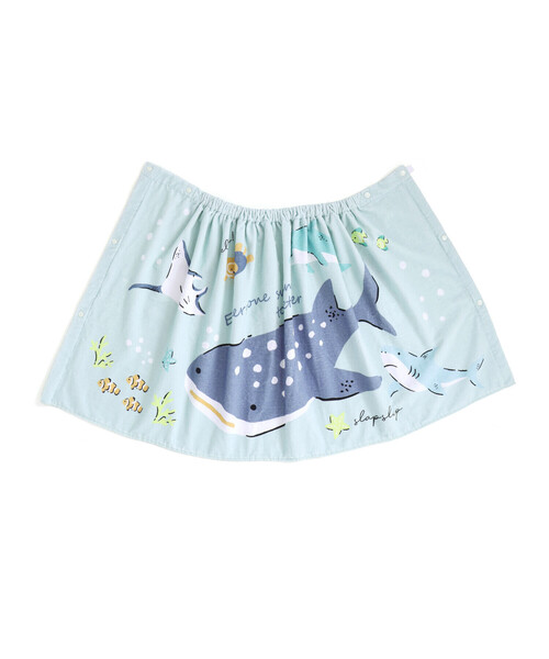 SLAP SLIP（スラップスリップ）の「モチーフプリントラップタオル（スイムグッズ・キッズ・ブルー/オフホワイト/パープル/ピンク・FREE）」の13枚目の写真