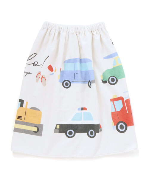 SLAP SLIP（スラップスリップ）の「モチーフプリントラップタオル（スイムグッズ・キッズ・ブルー/オフホワイト/パープル/ピンク・FREE）」の19枚目の写真