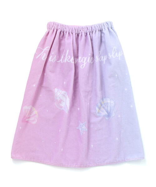 SLAP SLIP（スラップスリップ）の「モチーフプリントラップタオル（スイムグッズ・キッズ・ブルー/オフホワイト/パープル/ピンク・FREE）」の22枚目の写真