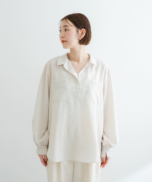 【URBAN　RESEARCH　ROSSO】F by ROSSO　撥水UVCUTシャツプルオーバー セール】F by ROSSO 撥水UVCUTシャツプルオーバー（シャツ