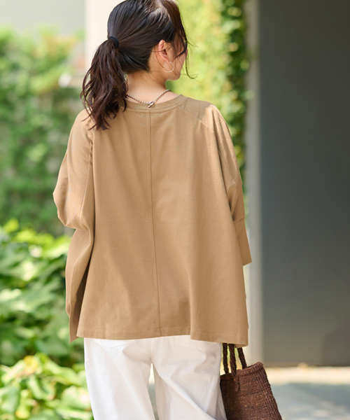 JOURNAL STANDARD relume(ジャーナルスタンダード レリューム)の「《追加》OEコットンワイドプルオーバー(Tシャツ/カットソー・レディース・ブラック/ベージュ/ライトグレー/グレー・FREE)」の20枚目の写真