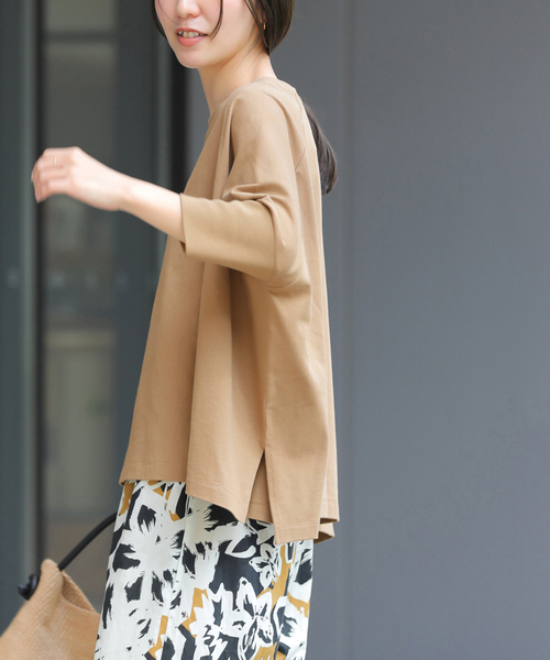 JOURNAL STANDARD relume(ジャーナルスタンダード レリューム)の「《追加》OEコットンワイドプルオーバー(Tシャツ/カットソー・レディース・ブラック/ベージュ/ライトグレー/グレー・FREE)」の14枚目の写真