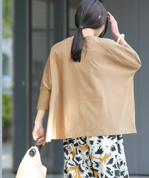 JOURNAL STANDARD relume(ジャーナルスタンダード レリューム)の「《追加》OEコットンワイドプルオーバー(Tシャツ/カットソー・レディース・ブラック/ベージュ/ライトグレー/グレー・FREE)」の12枚目の写真