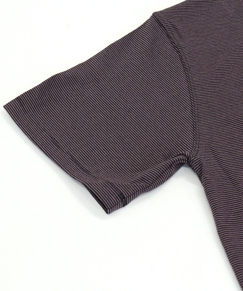 alvana(アルヴァナ)の「【alvana】NARROW BORDER S/S TEE SHIRTS / アース×インクブラ(Tシャツ/カットソー・メンズ・グレー系その他・L/M)」の5枚目の写真