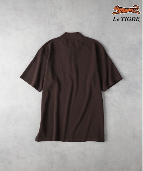 Right-on(ライトオン)の「Le TIGRE(ルティグレ)【メンズ】ワンポイント刺繍ポロシャツ(Tシャツ/カットソー・メンズ・ブラック/ネイビー/ブラウン・XL/L/M)」の9枚目の写真