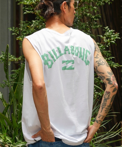 BILLABONG（ビラボン）の「BILLABONG メンズ ARCH PUFF タンクトップ 【2025年夏モデル】/ビラボンノースリーブマッスルタンクトップ（タンクトップ・メンズ・グリーン系その他/ホワイト/ブラック・MEDIUM/LARGE/X-LARGE）」の2枚目の写真
