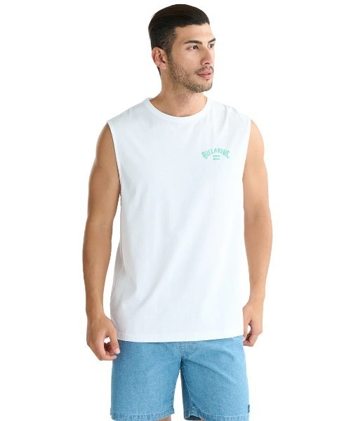 BILLABONG（ビラボン）の「BILLABONG メンズ ARCH PUFF タンクトップ 【2025年夏モデル】/ビラボンノースリーブマッスルタンクトップ（タンクトップ・メンズ・グリーン系その他/ホワイト/ブラック・MEDIUM/LARGE/X-LARGE）」の6枚目の写真