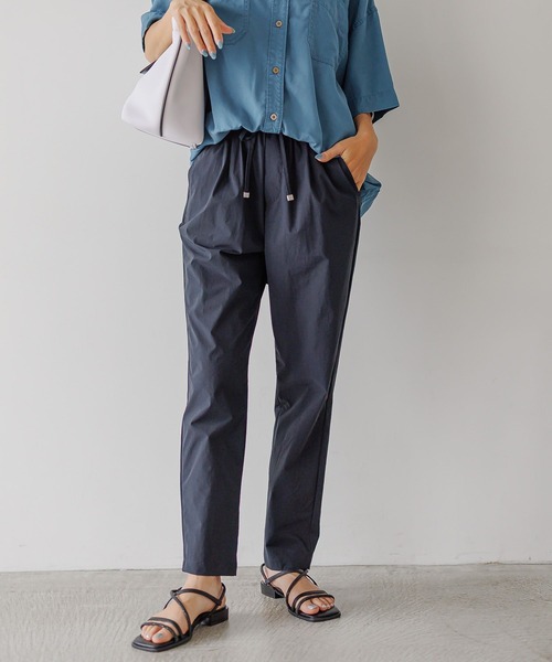 bluelea フロントステッチテーパードパンツ navy xs bluelea フロントステッチテーパードパンツ navy xs bluelea