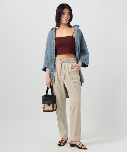 BAYFLOW（ベイフロー）の「[撥水・接触冷感・ドライタッチ]フロストレッチテーパードパンツ（その他パンツ・レディース・ベージュ/ブラック/ブルー・SMALL/MEDIUM）」の16枚目の写真