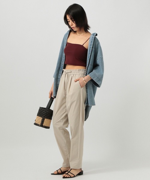 BAYFLOW（ベイフロー）の「[撥水・接触冷感・ドライタッチ]フロストレッチテーパードパンツ（その他パンツ・レディース・ベージュ/ブラック/ブルー・SMALL/MEDIUM）」の15枚目の写真