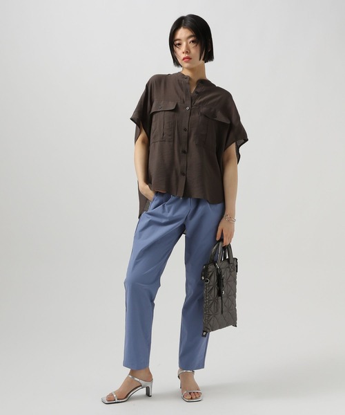 BAYFLOW（ベイフロー）の「[撥水・接触冷感・ドライタッチ]フロストレッチテーパードパンツ（その他パンツ・レディース・ベージュ/ブラック/ブルー・SMALL/MEDIUM）」の14枚目の写真