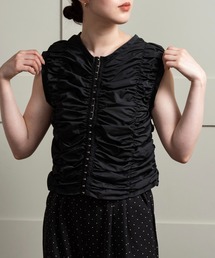 lawgy(EW[)shirring hook sleeveless tops / V[OzbNX[uXgbvX(̑gbvX)