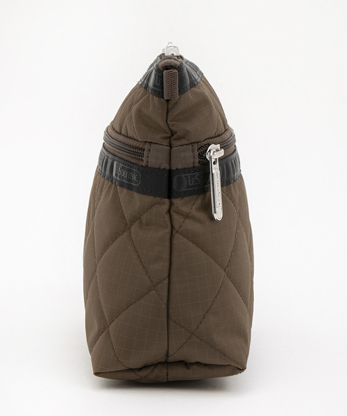 PERFECT COSME POUCH2 トフィーブラウンキルトコスメティック