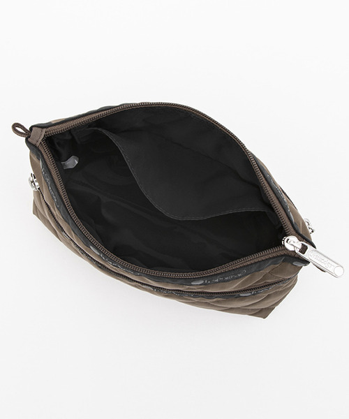 PERFECT COSME POUCH2 トフィーブラウンキルトコスメティック