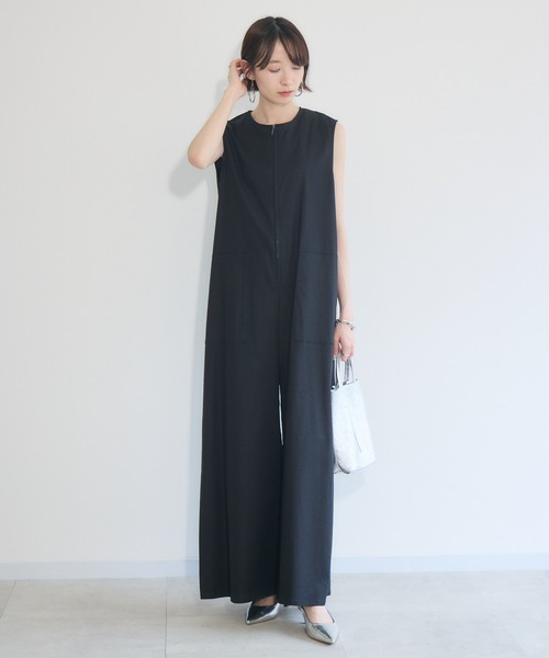 clocheのサロペット CLOCHE（クロッシェ） サロペット フラップポケット ダブル