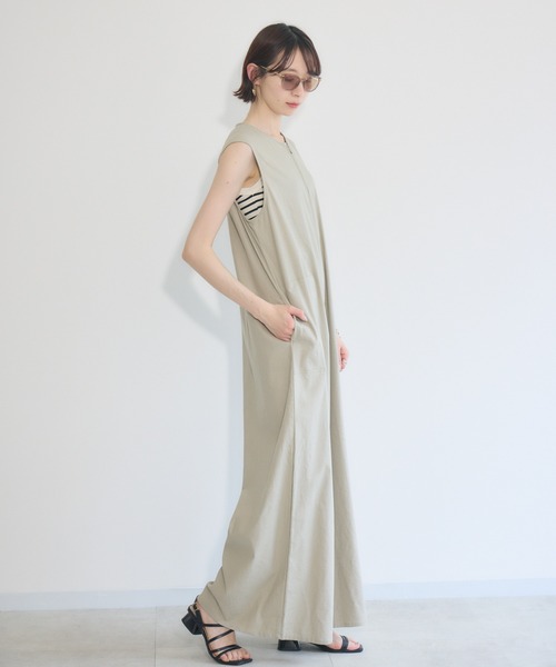 hue day to evening パール スカラップ オールインワン kaene : 〈セレモニー対応可〉別注 2WAY シースルー