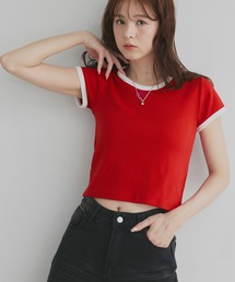 リンガーデザイン フライス コンパクトTシャツ