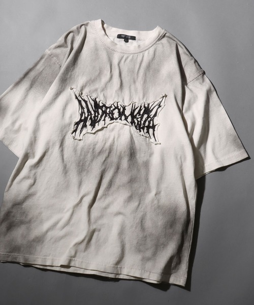 SITRY(シトリー)の「Grunge Style T-Shirt/グランジ ヴィンテージライク オーバーサイズ 半袖Tシャツ レディース メンズ(Tシャツ/カットソー・メンズ・ホワイト系その他/ブラック系その他/ホワイト系その他2/ブラック系その他2・M/L)」の2枚目の写真