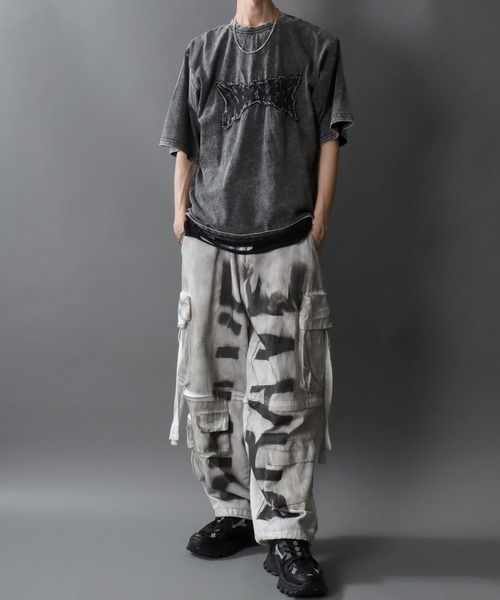 SITRY(シトリー)の「Grunge Style T-Shirt/グランジ ヴィンテージライク オーバーサイズ 半袖Tシャツ レディース メンズ(Tシャツ/カットソー・メンズ・ホワイト系その他/ブラック系その他/ホワイト系その他2/ブラック系その他2・M/L)」の21枚目の写真