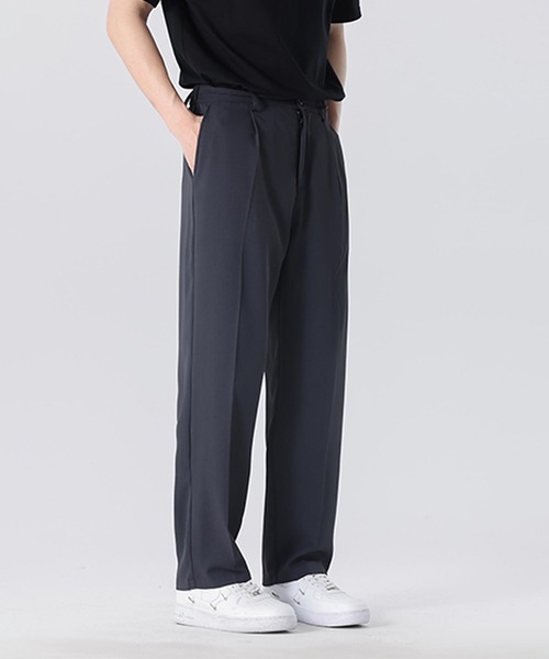 aimoha（アイモハ）の「ベーシックストレートパンツ（スラックス・メンズ・ライトベージュ/チョコ/ブラック/ダークグレー・LARGE/X-LARGE/MEDIUM）」の3枚目の写真