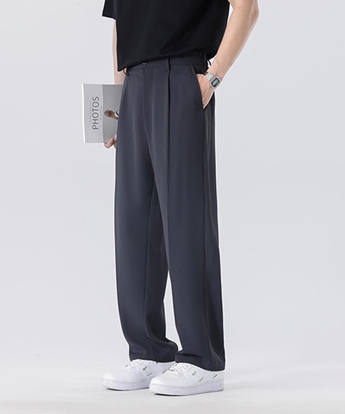 aimoha（アイモハ）の「ベーシックストレートパンツ（スラックス・メンズ・ライトベージュ/チョコ/ブラック/ダークグレー・LARGE/X-LARGE/MEDIUM）」の13枚目の写真